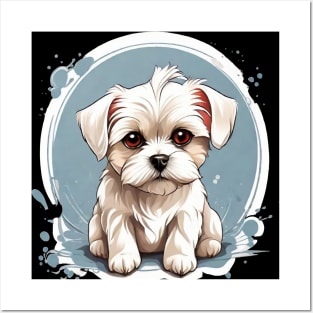 Sweet Maltese Charm Posters and Art